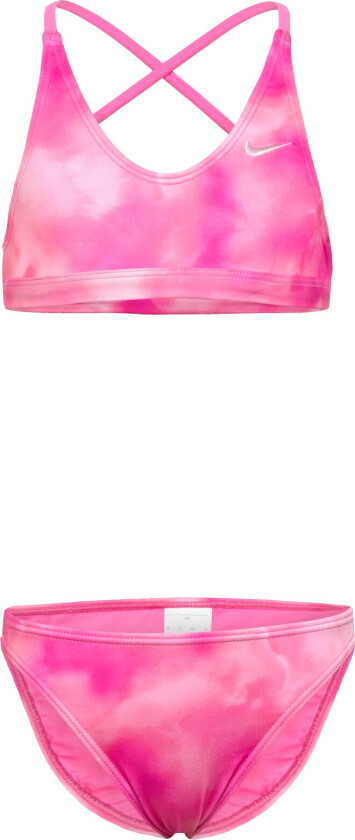 Nike Watercolour Lace Up Bikini Set - Pink - 150-160