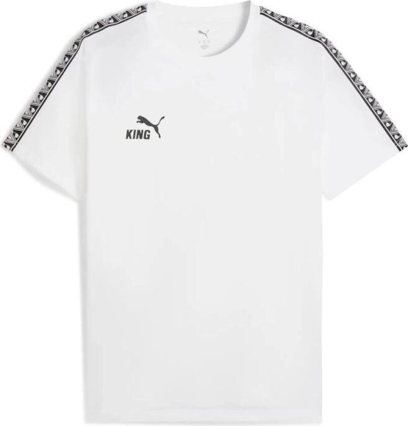 T-skjorte Teamking - White/ Svart Barn, størrelse 176 cm