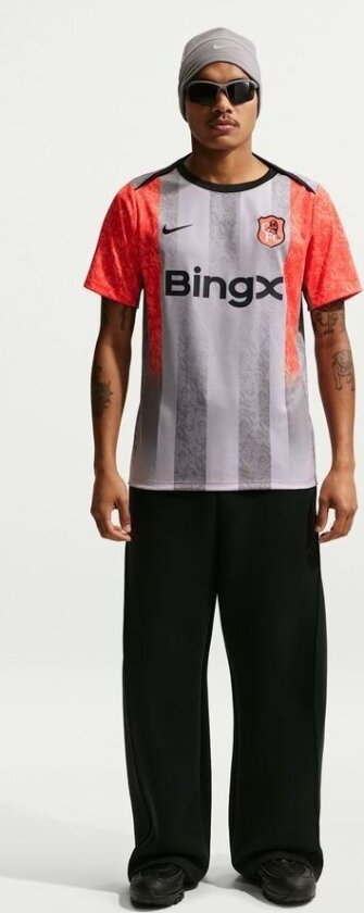 Chelsea Trenings T-Skjorte Dri-FIT Academy Pro Pre Match SE - Grå/Oransje/Blå - Nike, størrelse Small