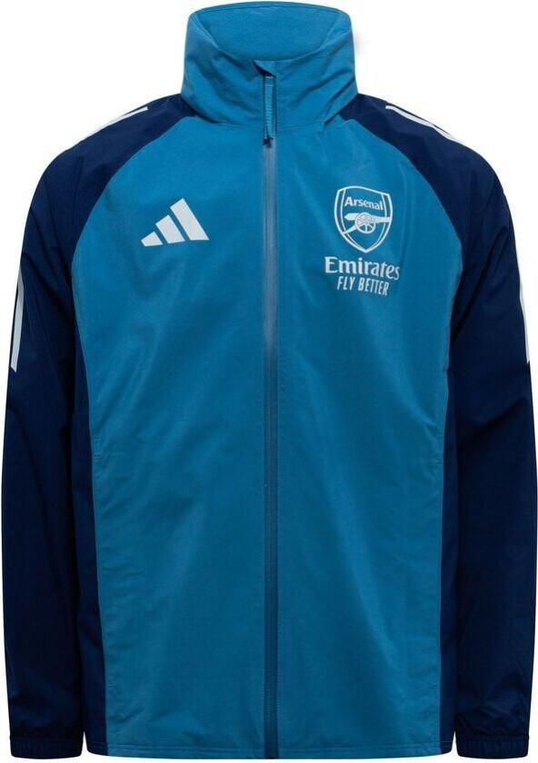 Arsenal Regnjakke Tiro 25 - Svartblå/Natt Indigo - adidas, størrelse X-Small
