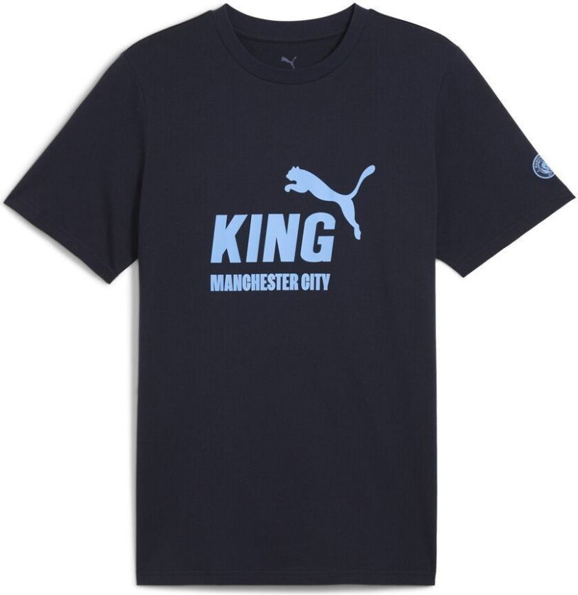 Trenings T-Skjorte MCFC King - Navy/Lyseblå, størrelse XX-Large