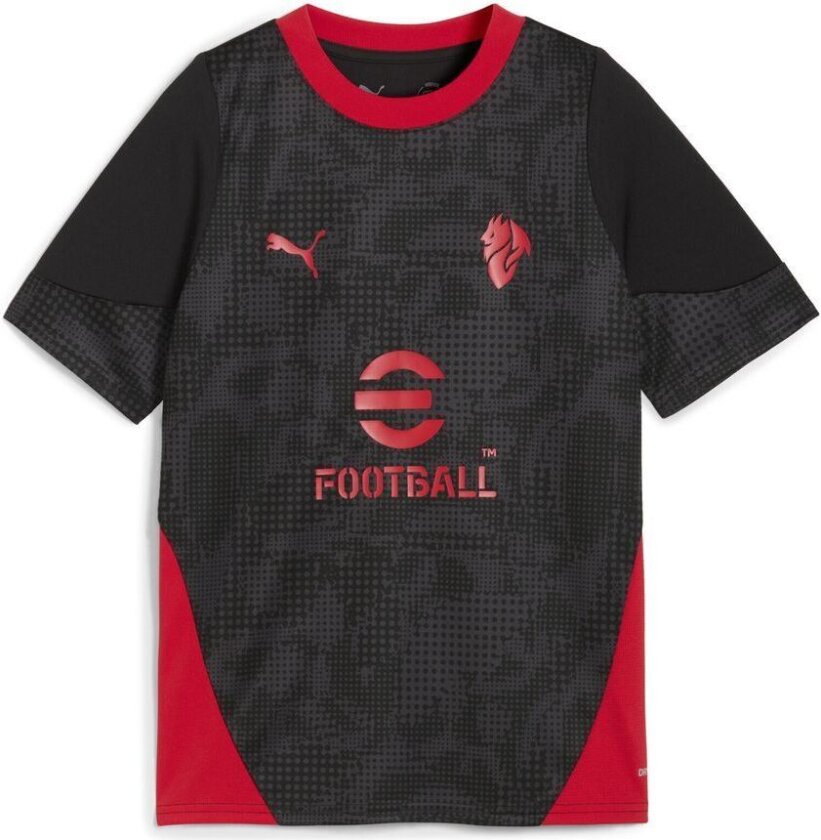Milan Trenings T-Skjorte - PUMA Svart/For all tid rød Barn, størrelse 128 cm