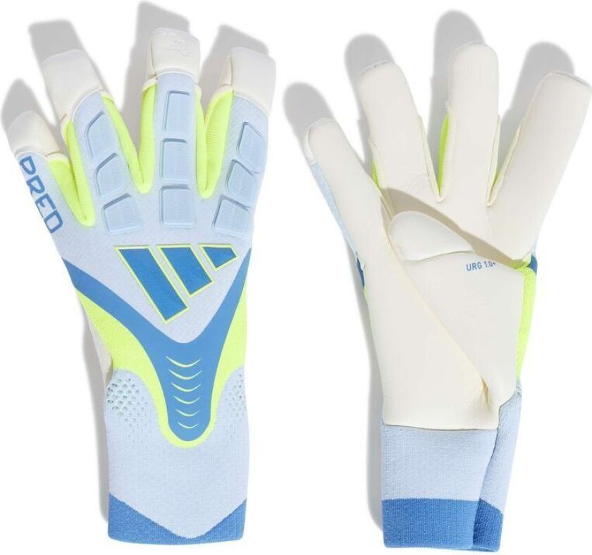 Keeperhansker Predator Pro Hybrid Pc Ice Cold Precision - Crystal Sky/ray Blue/gul, størrelse 9½