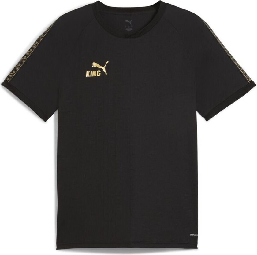 T-skjorte Kingtouch - Svart/ Gold, størrelse Small