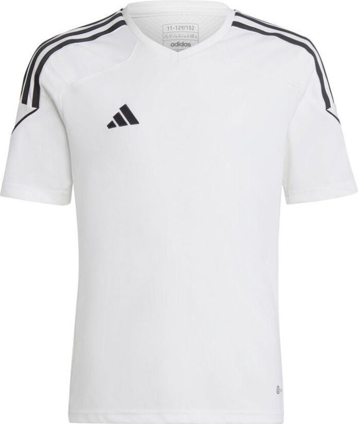 Trenings T-skjorte Tiro 23 League - Hvit/svart Barn, størrelse 152 cm