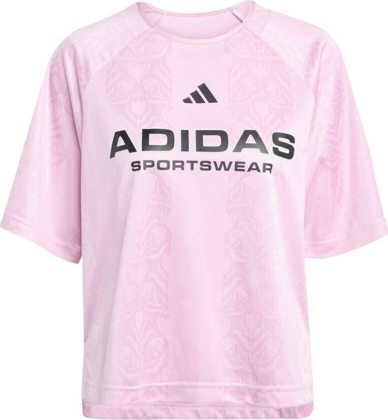 T-skjorte Tiro - Rosa/svart Kvinner, størrelse X-Small