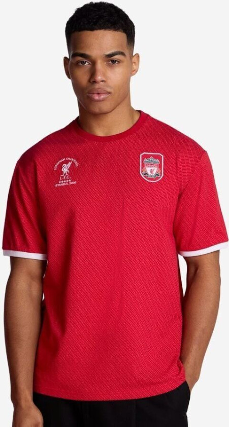 Liverpool T-skjorte Istanbul 2005 - rød/Hvit - Liverpool FC, størrelse XX-Large