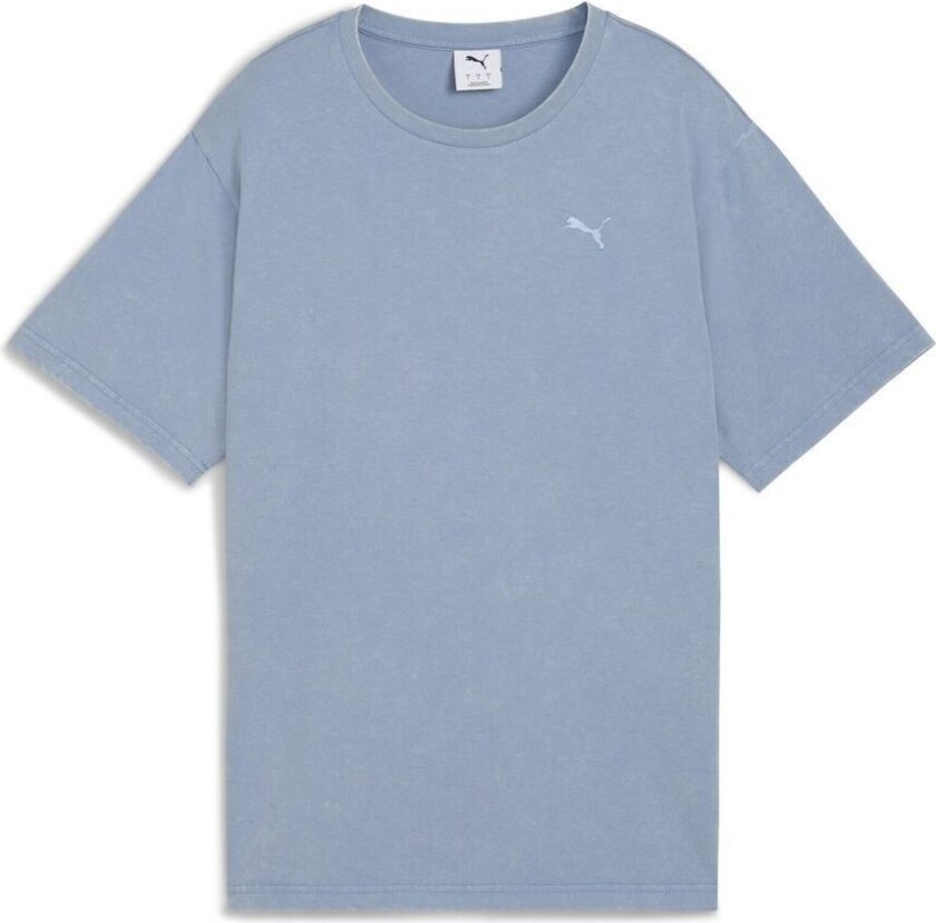 T-skjorte Ess Elevated Relaxed Wash - Cool Blue, størrelse Large