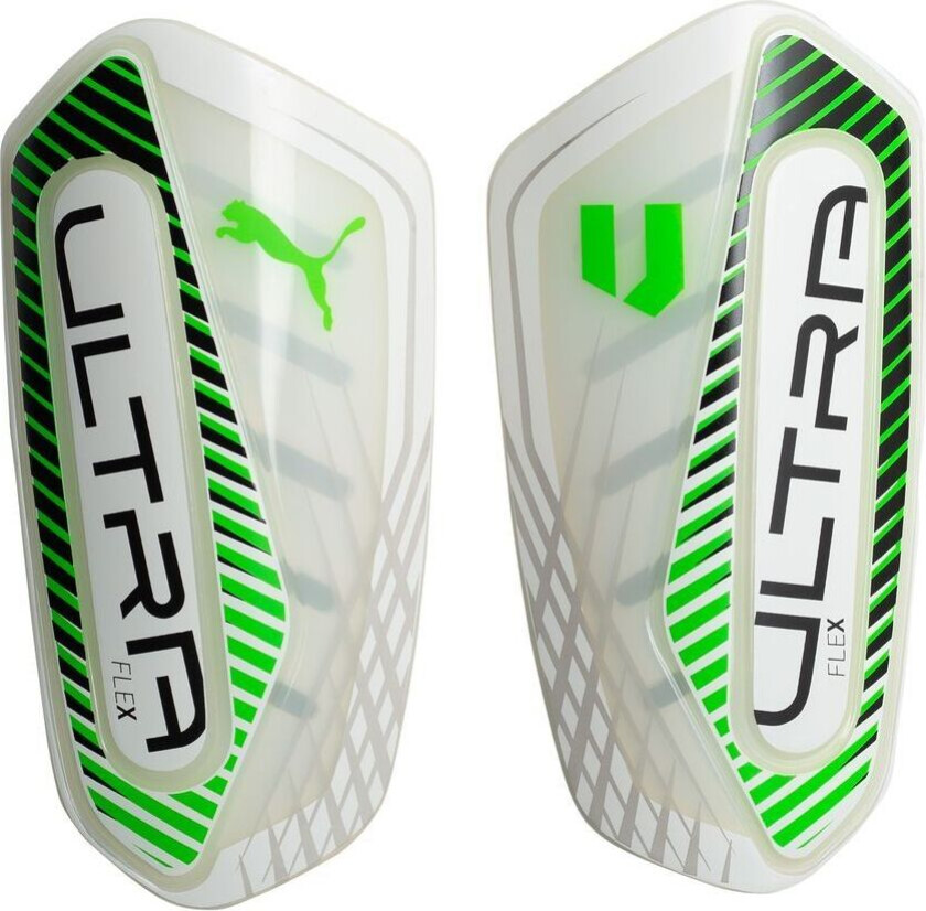 X Unisport Leggbeskyttere Ultra Flex Sleeve - White/vibrant Green/ Svart, størrelse Large/160-180cm