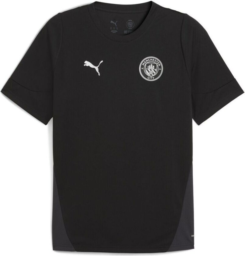 Manchester City Trenings T-Skjorte - PUMA Svart/PUMA Sølv, størrelse X-Small