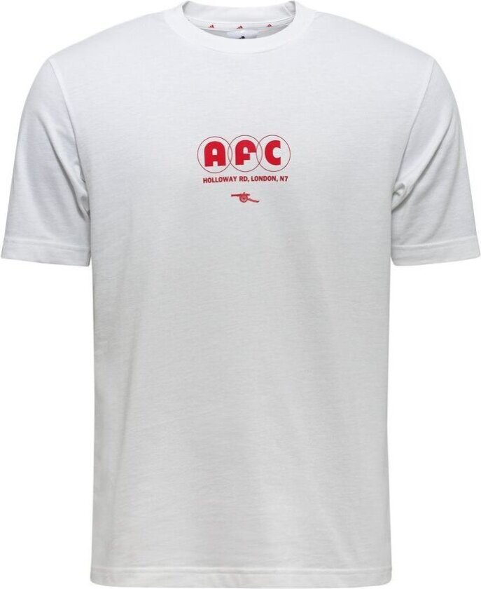Arsenal T-skjorte Graphic - Hvit - adidas, størrelse X-Large