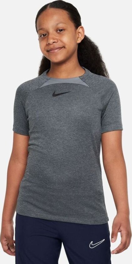Trenings T-skjorte Dri-fit Academy - Cool Grey/svart Barn, størrelse M: 137-147 cm