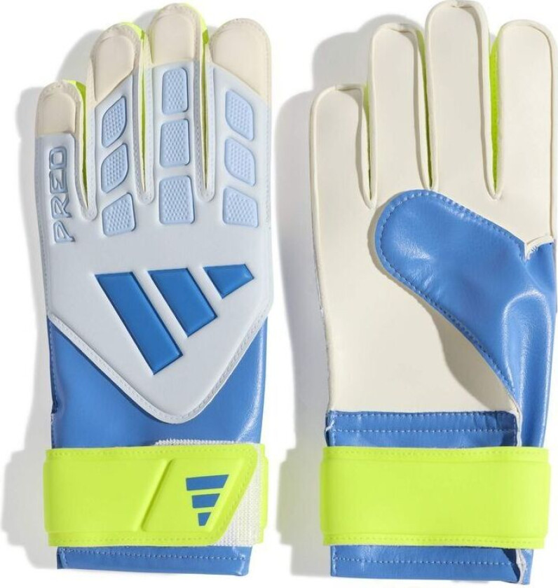 Keeperhansker Predator Training Ice Cold Precision - Ray Blue/crystal Sky/gul Barn, størrelse 3