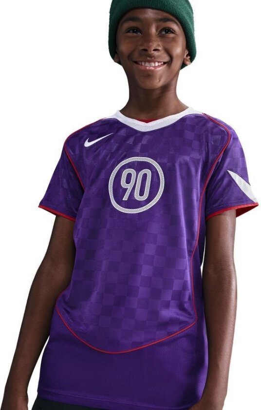 Trenings T-Skjorte Dri-FIT T90 Energy Jersey - Lilla/Hvit/Rød Barn, størrelse XL: 158-170 cm