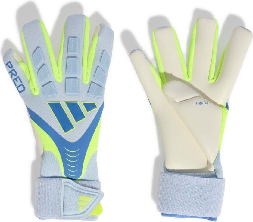 Keeperhansker Predator Pro Strap Ice Cold Precision - Ray Blue/crystal Sky/gul, størrelse 10