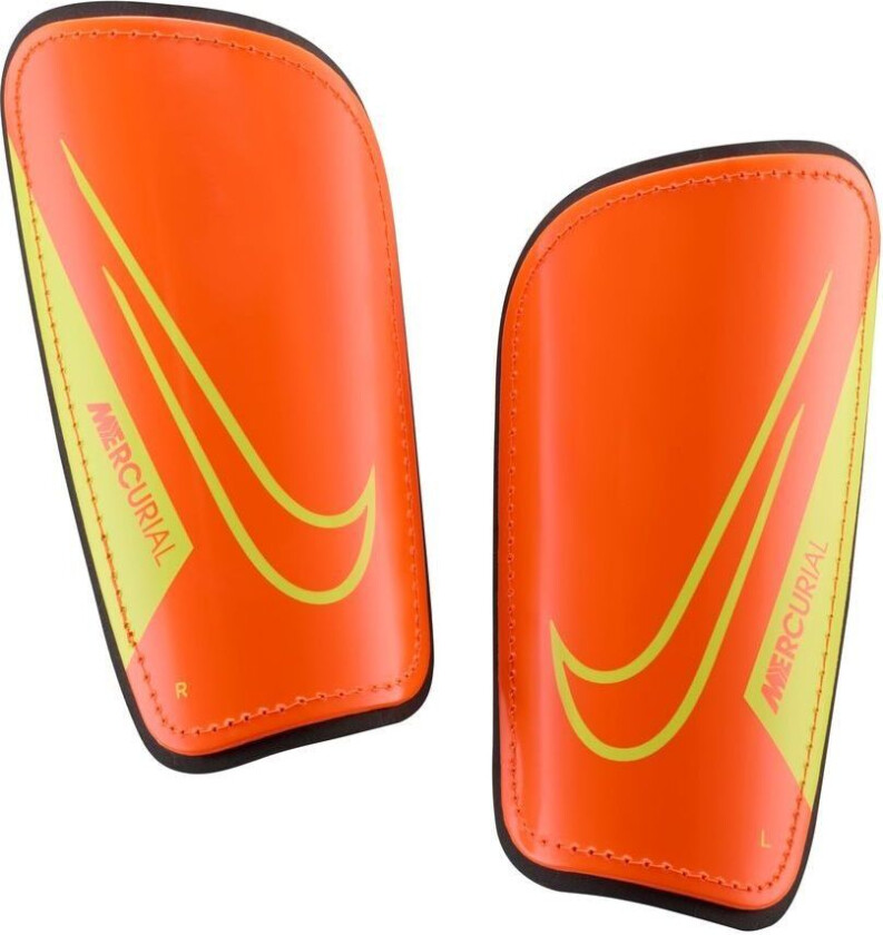 Leggbeskyttere Mercurial Hard Shell Max Voltage - Hyper Crimson/svart/volt, størrelse X-Large/180-200cm