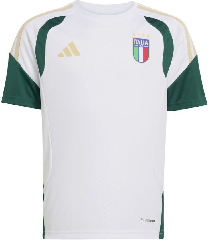 Italia Trenings T-Skjorte Tiro 26 - Hvit/Grønn Barn - adidas, størrelse 176 cm