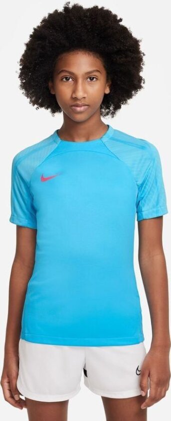 Trenings T-Skjorte Dri-FIT Strike - Blå/Rosa Barn, størrelse XL: 158-170 cm
