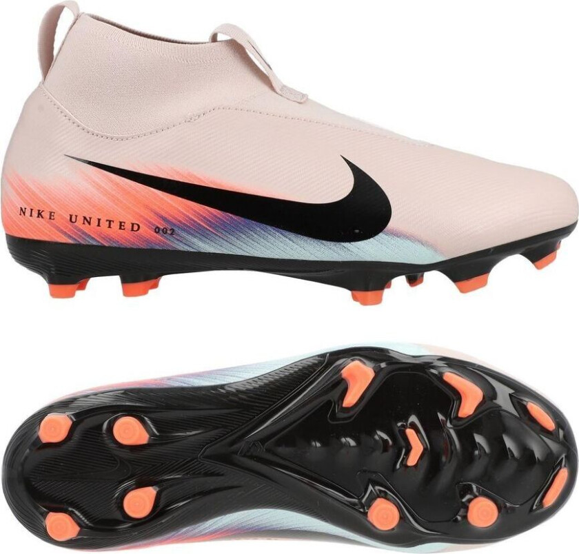 Air Zoom Mercurial Superfly 10 Academy MG United - Rød/Blå Barn - Multi Ground (MG), størrelse 35½