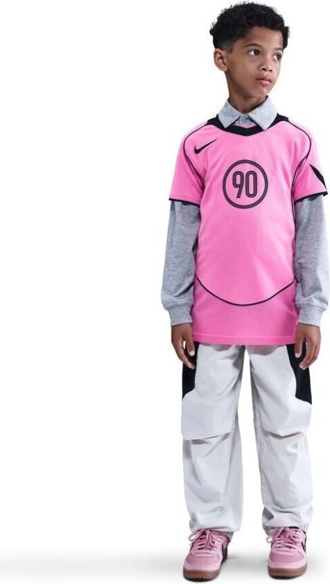 Trenings T-skjorte Dri-fit T90 Energy Jersey - Rosa/svart Barn, størrelse L: 147-158 cm
