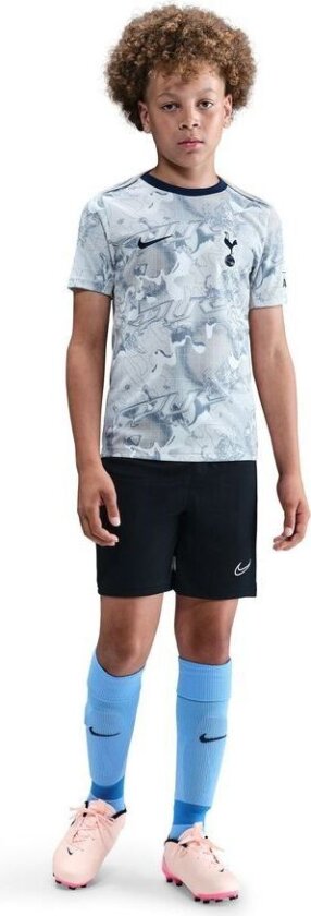 Tottenham Trenings T-Skjorte Dri-FIT Academy Pro Pre Match - Hvit/Grå/Blå Barn - Nike, størrelse XL: 158-170 cm