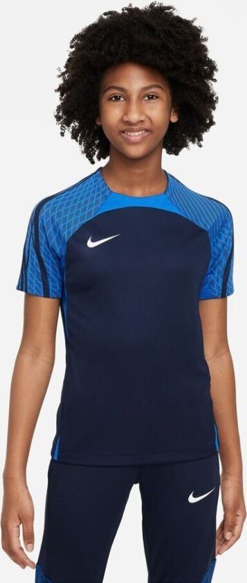 Trenings T-Skjorte Dri-FIT Strike 23 - Obsidian/Blå/Hvit Barn, størrelse M: 137-147 cm
