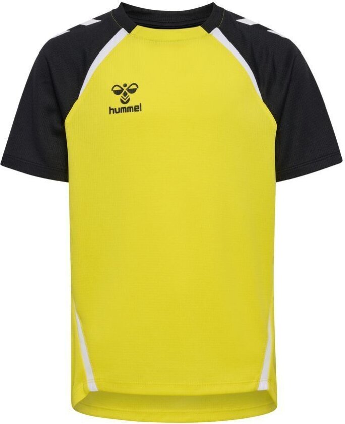 Trenings T-skjorte Hmllead 2.0 - Gul/svart/hvit Barn, størrelse 164 cm