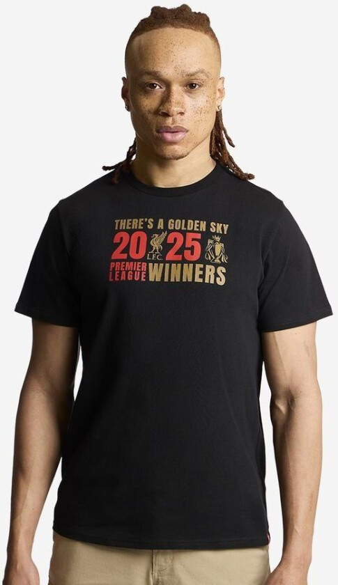 Liverpool T-skjorte Epl Champions 2024/25 - Svart - Liverpool Fc, størrelse X-Large