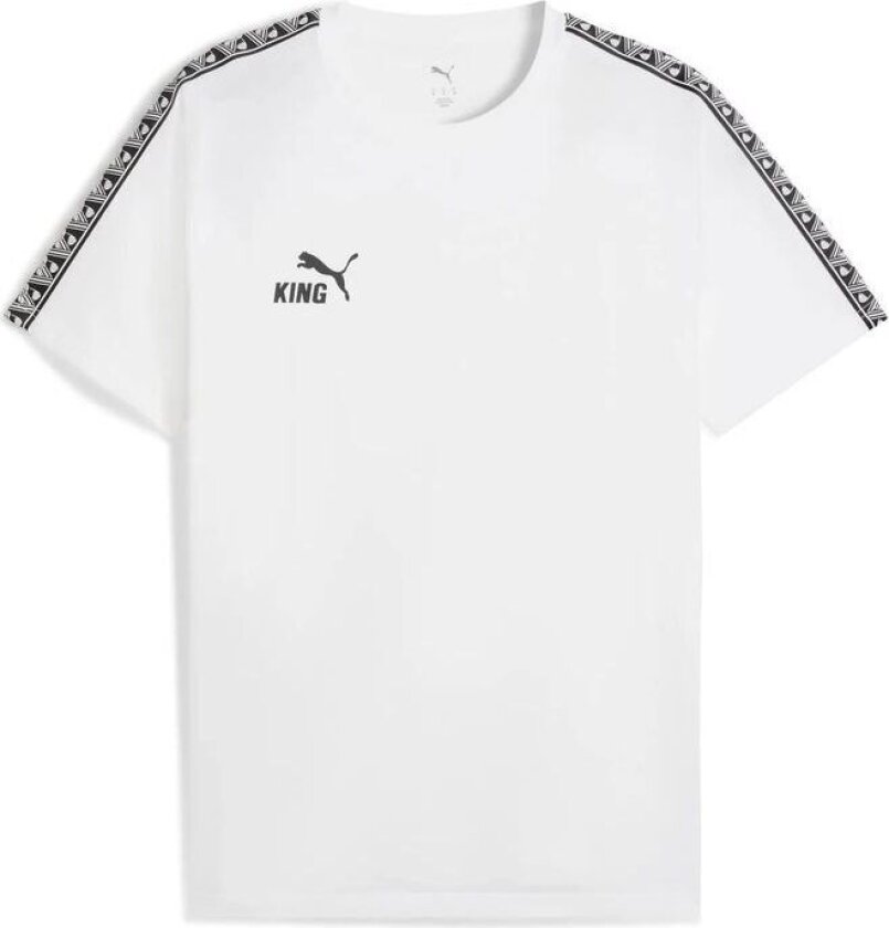 T-skjorte Teamking - White/ Svart, størrelse Small