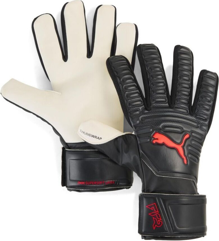 Keeperhansker Future Play NC Eclipse - Svart/rød, størrelse 8