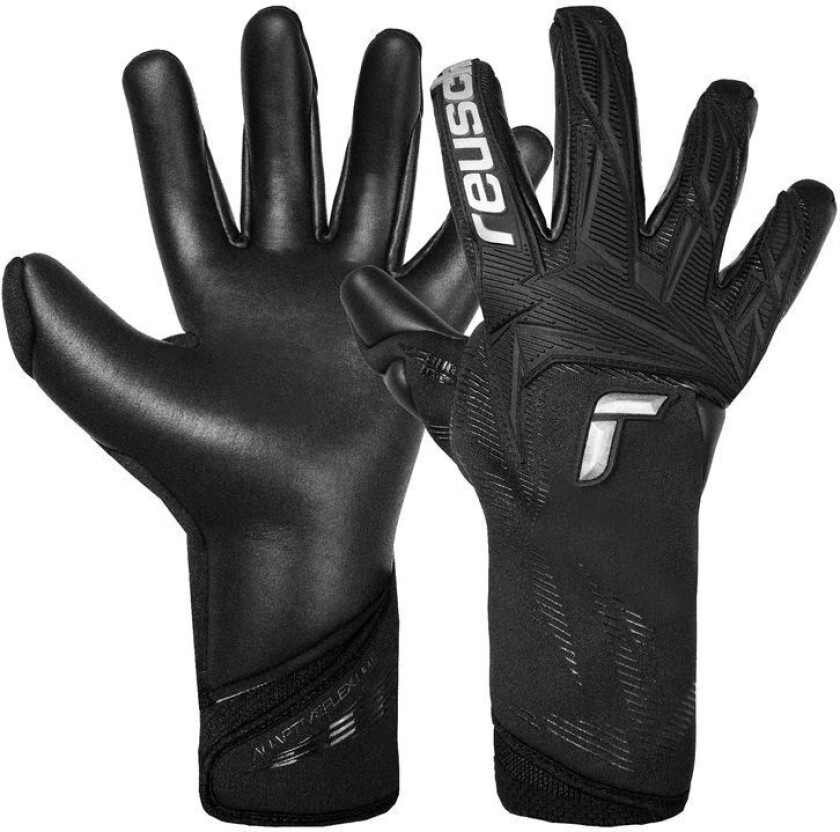 Keeperhansker Attrakt Duo Strapless - Svart/Sølv, størrelse 10