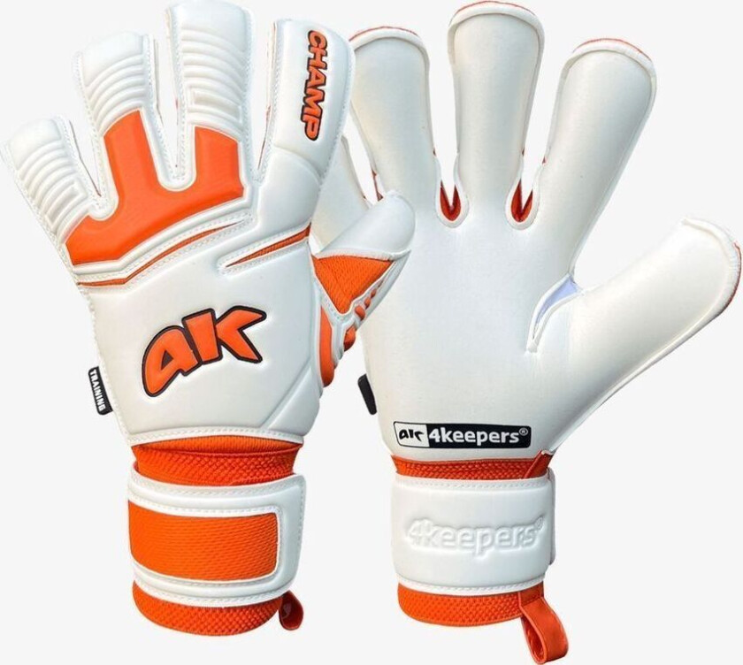 Keeperhansker Champ Training Vii Rf2g - Hvit/oransje, størrelse 9