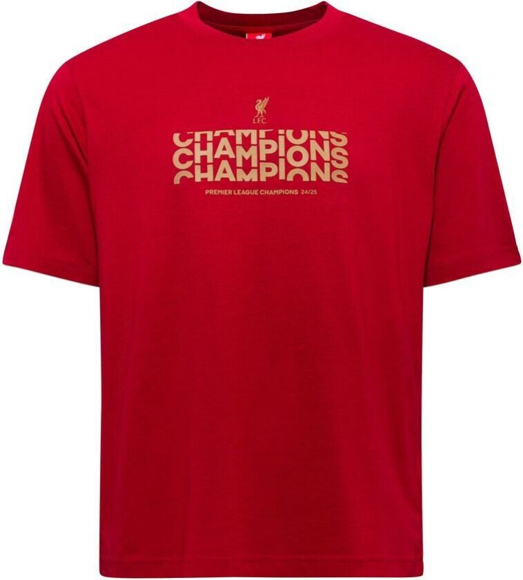 Liverpool T-skjorte Champions - rød/Gull - Liverpool FC, størrelse X-Large
