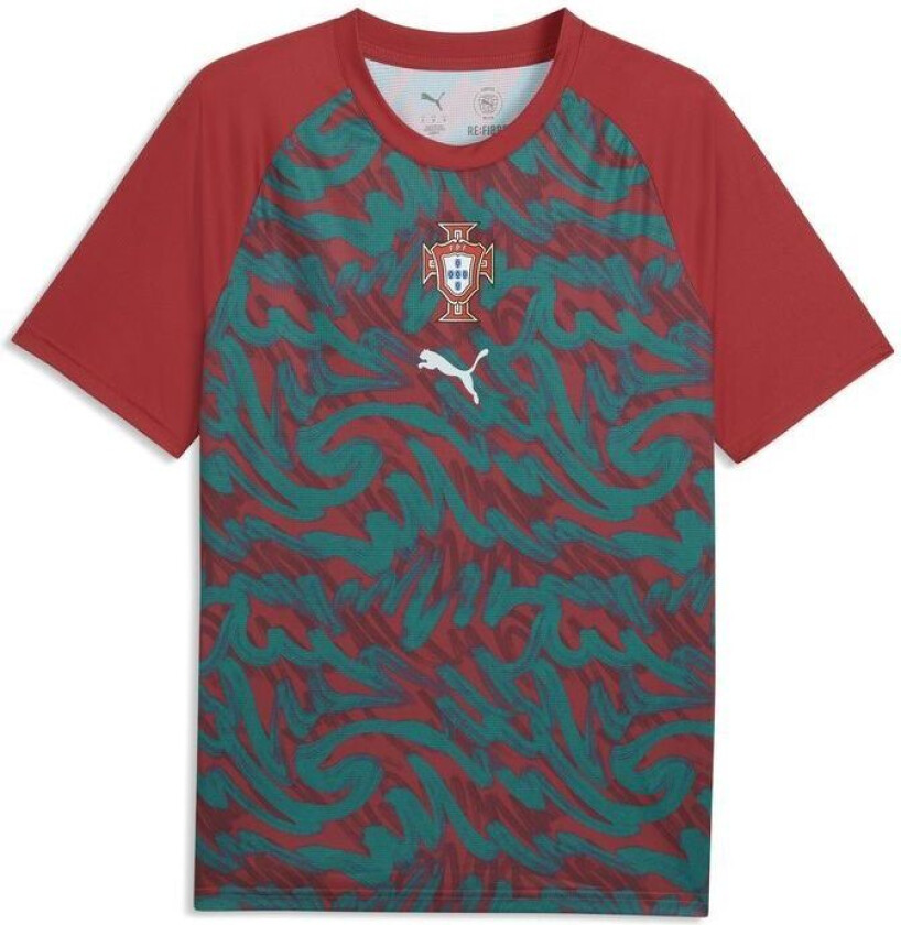 Portugal Trenings T-Skjorte Pre Match World Cup 2026 - Club Red/Grønn - PUMA, størrelse X-Large