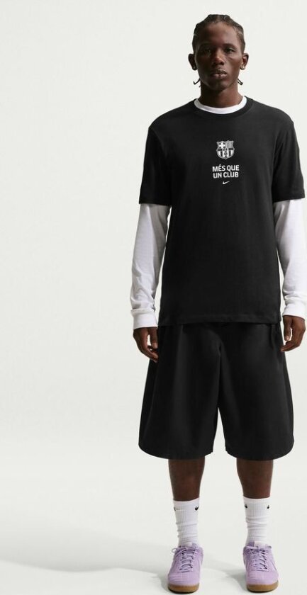 Barcelona T-skjorte Club - Svart - Nike, størrelse X-Large