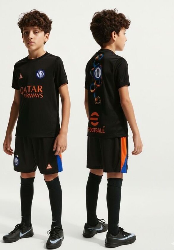 Inter X Acg Trenings T-skjorte Dri-fit Academy Pro Pre Match 4. - Svart/neon Oransje Barn - Nike, størrelse XL: 158-170 cm