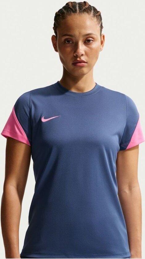 Trenings T-Skjorte Dri-FIT Strike - Marineblå/Hvit/Pinksicle Kvinner, størrelse Large