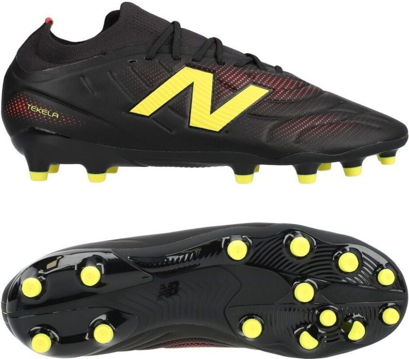 Tekela V5 Team Low Cut Mg Live Wire - Svart/gul - Multi Ground (Mg), størrelse 42½