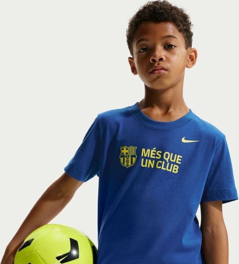Barcelona T-skjorte Club - Blå Barn - Nike, størrelse L: 147-158 cm