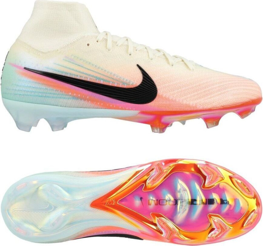 Air Zoom Mercurial Superfly 10 Elite Fg Sam Kerr Personal Edition - Hvit/svart - Gress (Fg), størrelse 44