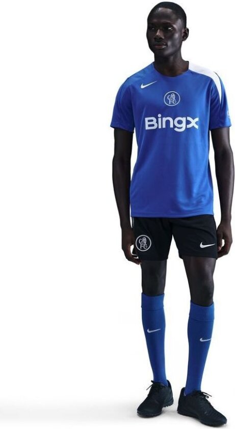 Chelsea Trenings T-Skjorte Dri-FIT Strike 3. - Blå/Sølv - Nike, størrelse Large