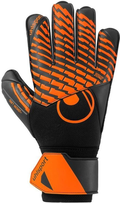 Keeperhansker Fangmaschine Soft Resist+ - Svart/Fluo Oransje, størrelse 6½