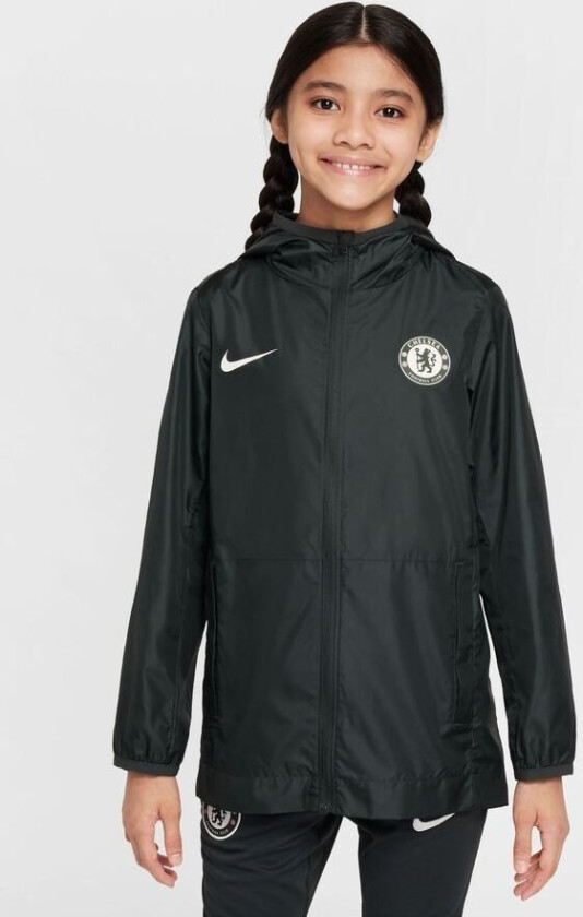 Chelsea Regnjakke Academy Pro Storm-FIT - Grønn/Phantom Barn - Nike, størrelse L: 147-158 cm
