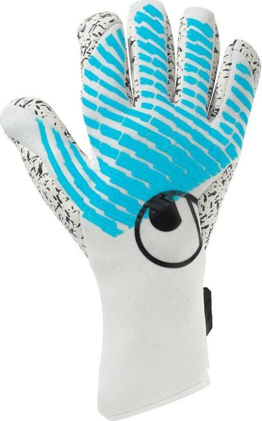 Keeperhansker Fangmaschine CyberTec Supergrip+ Finger Surround - Hvit/Blå/Svart, størrelse 12