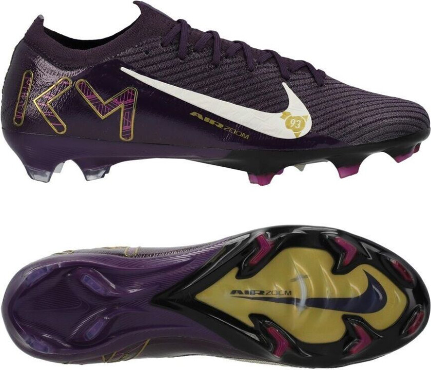 Air Zoom Mercurial Vapor 16 Elite FG Mbappé Personal Edition - Lilla/Hvit - Gress (FG), størrelse 36½