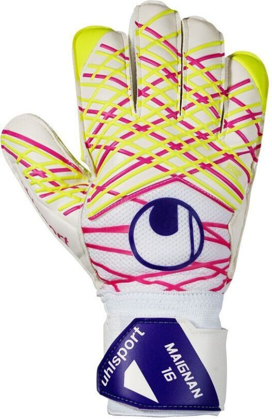 Keeperhansker Prediction Soft Maignan - Hvit/rosa/gul, størrelse 4