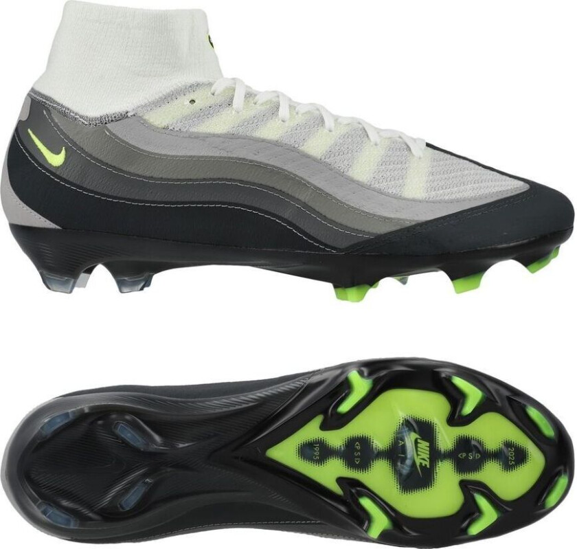 Air Zoom Mercurial Superfly 10 X Air Max 95 Elite Fg - Svart/gul/antrasitt/grafitt Limited Edition - Gress (Fg), størrelse 42