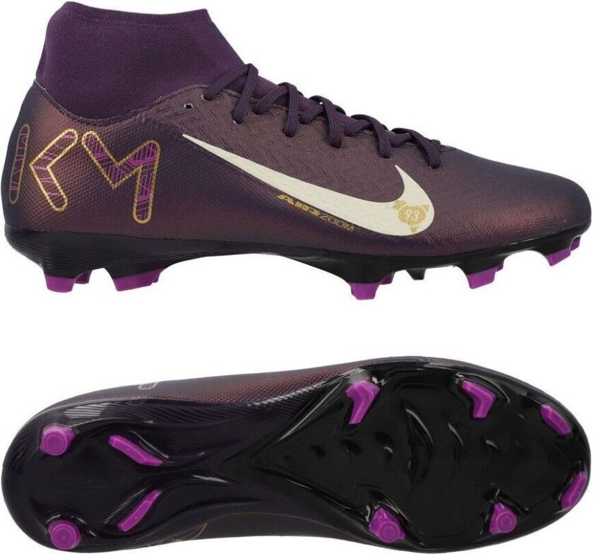 Air Zoom Mercurial Superfly 10 Academy MG Mbappé Personal Edition - Lilla/Hvit - Multi Ground (MG), størrelse 44