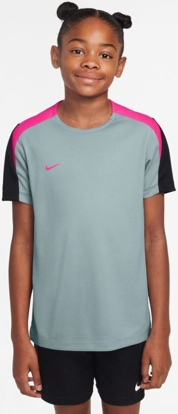 Trenings T-skjorte Dri-fit Strike - Ocean Cube/svart/rosa Barn, størrelse XS: 122-128 cm
