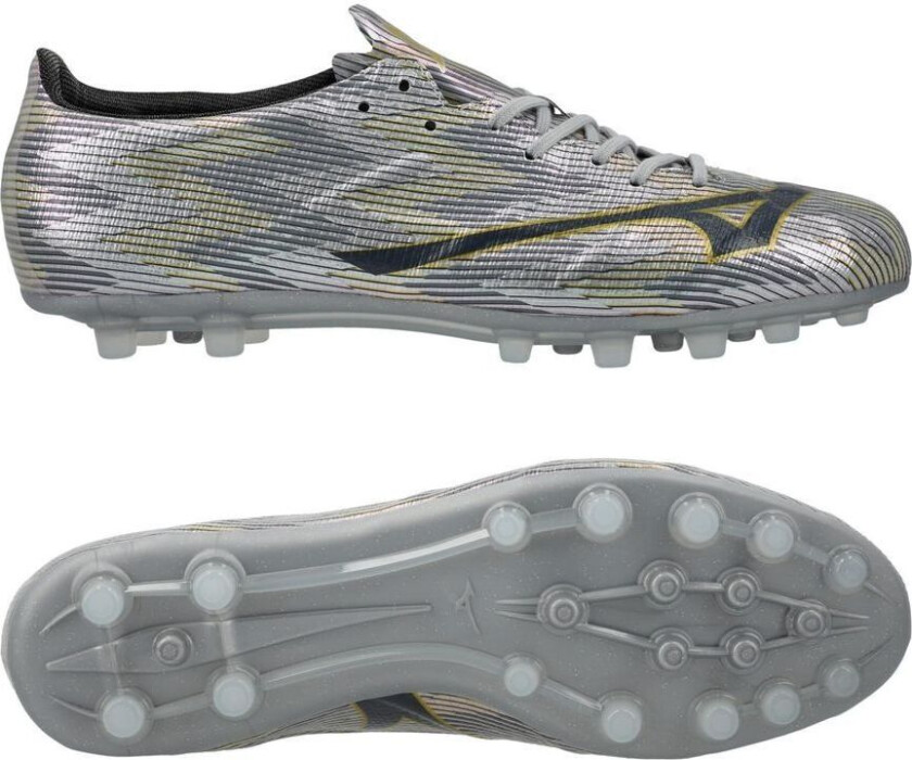 Alpha II Made in Japan AG Platinum Silver - Sølv/Gull - Kunstgress (AG), størrelse 47